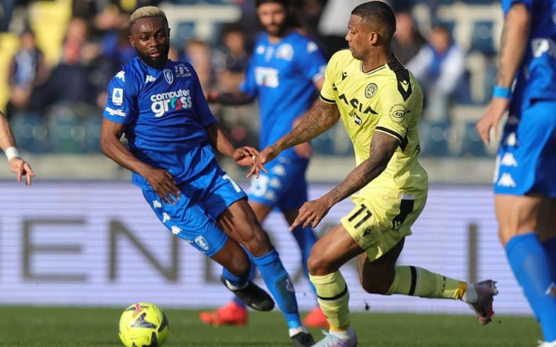 Empoli được đánh giá cao hơn Udinese về mặt phong độ