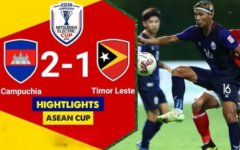 Campuchia vs Timor Leste - Campuchia giành chiến thắng nghẹt thở