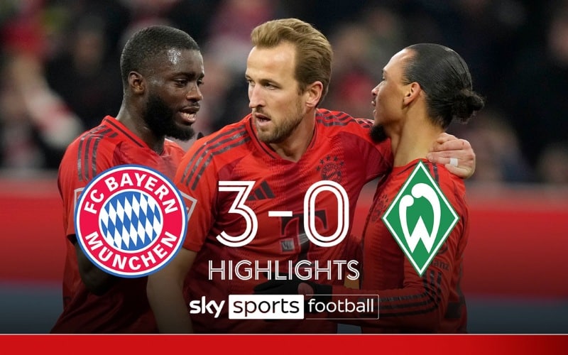 Bayern vs Werder Bremen - Trận chiến một chiều